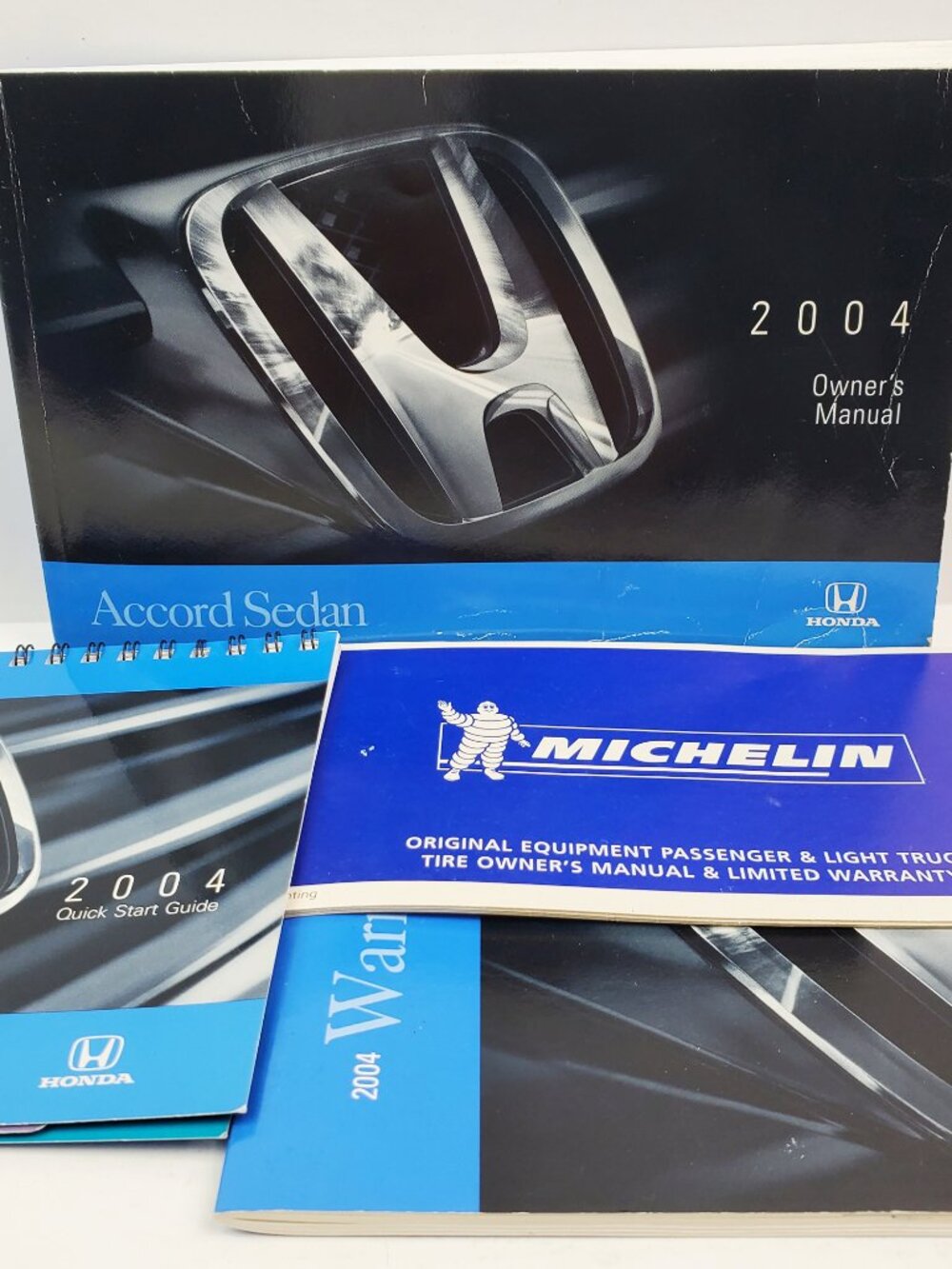 Honda Accord 2004 Sedan Owner's Manual Booklet Quick Start Guide Warranty Info